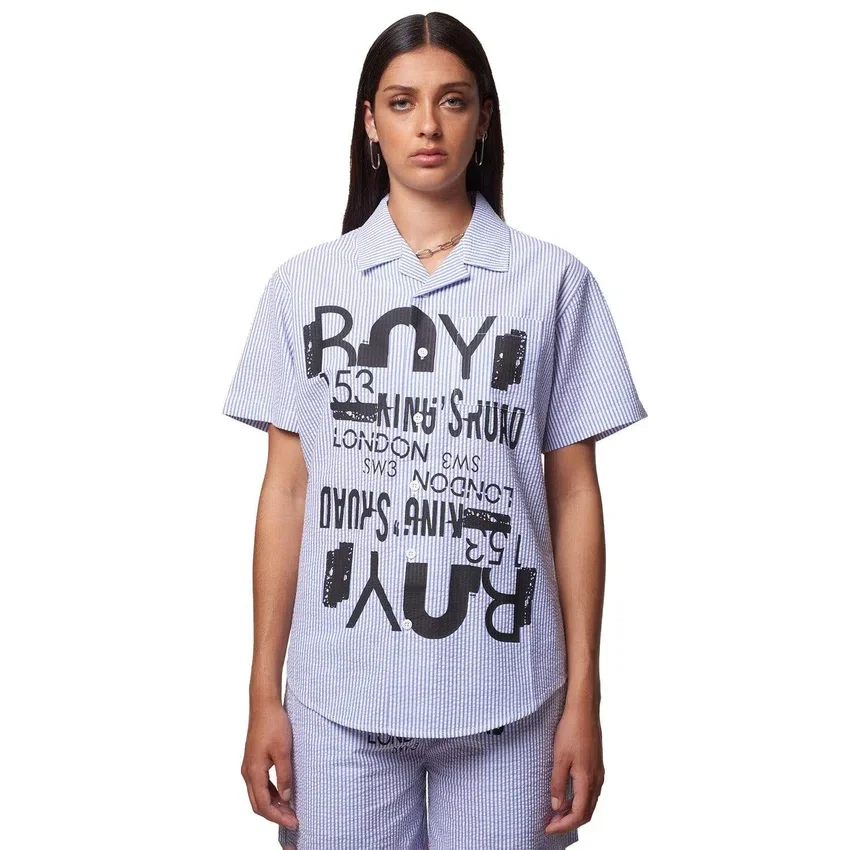 Chemise BOY Kr en seersucker