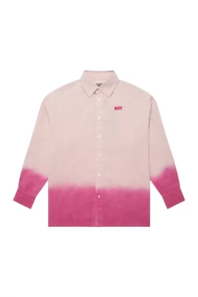 Chemise à carreaux teinte par immersion