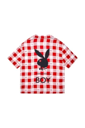 Chemise de vacances Playboy x BOY Gingham Bunny