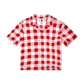 Chemise de vacances Playboy x BOY Gingham Bunny