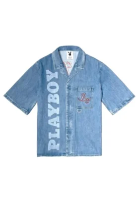 Chemise en denim Playboy x BOY Jumbo Bunny