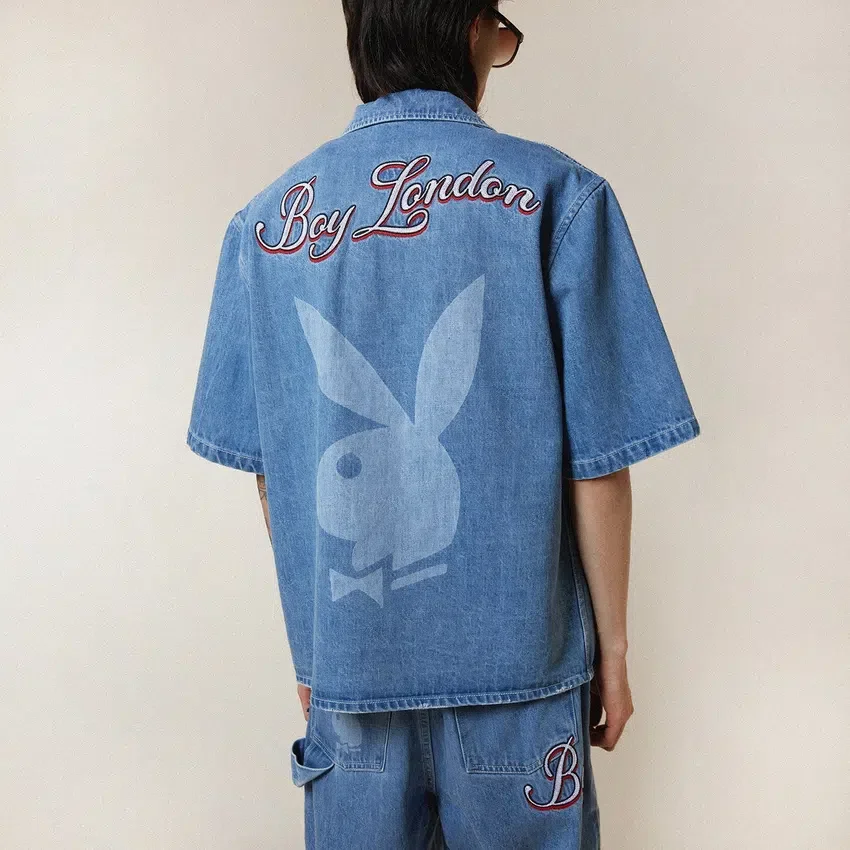 Chemise en denim Playboy x BOY Jumbo Bunny