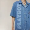 Chemise en denim Playboy x BOY Jumbo Bunny