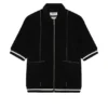Chemise en tissu éponge à fermeture éclair