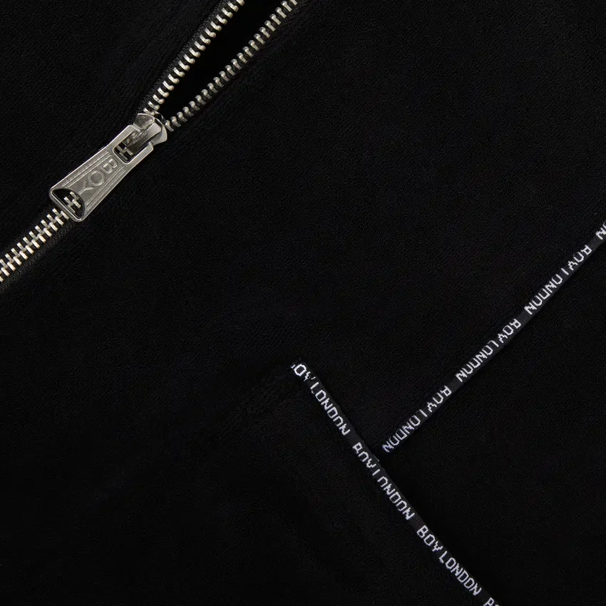 Chemise en tissu éponge à fermeture éclair