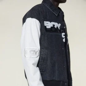 Denim Moto Varsity