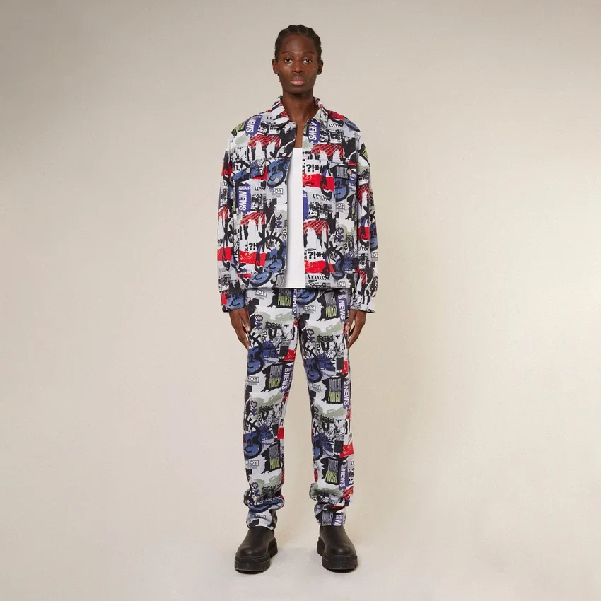 Jean en denim « Kings Road Graffiti »