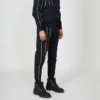Joggings en nylon à passepoil BOY