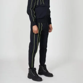 Joggings en nylon à passepoil BOY