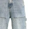 Pantalon en denim vieilli au laser