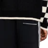 Pull à manches à carreaux