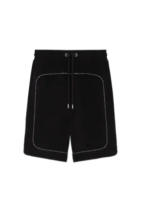 Shorts en tissu éponge zippé