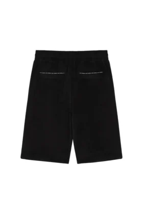 Shorts en tissu éponge zippé