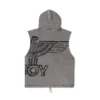 Sweat à capuche à manches courtes « Stencil »
