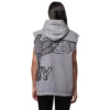 Sweat à capuche à manches courtes « Stencil »