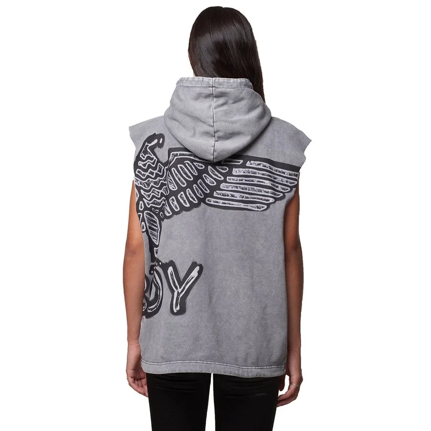 Sweat à capuche à manches courtes « Stencil »