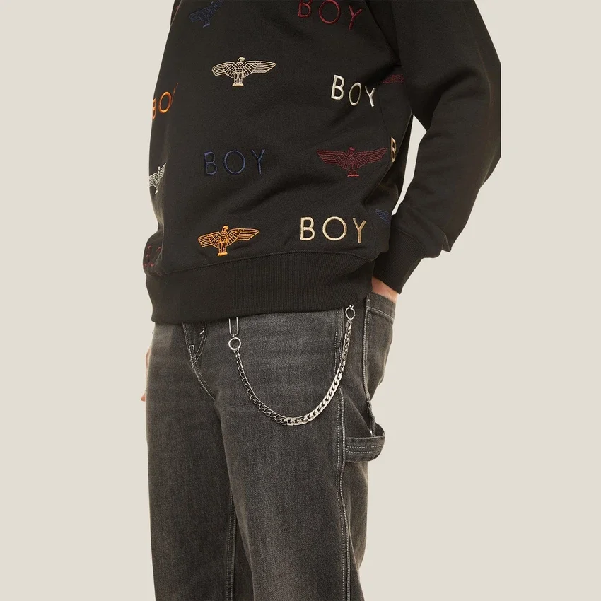Sweat-shirt brodé Boy Mania