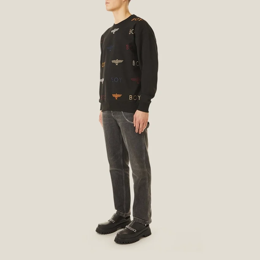 Sweat-shirt brodé Boy Mania