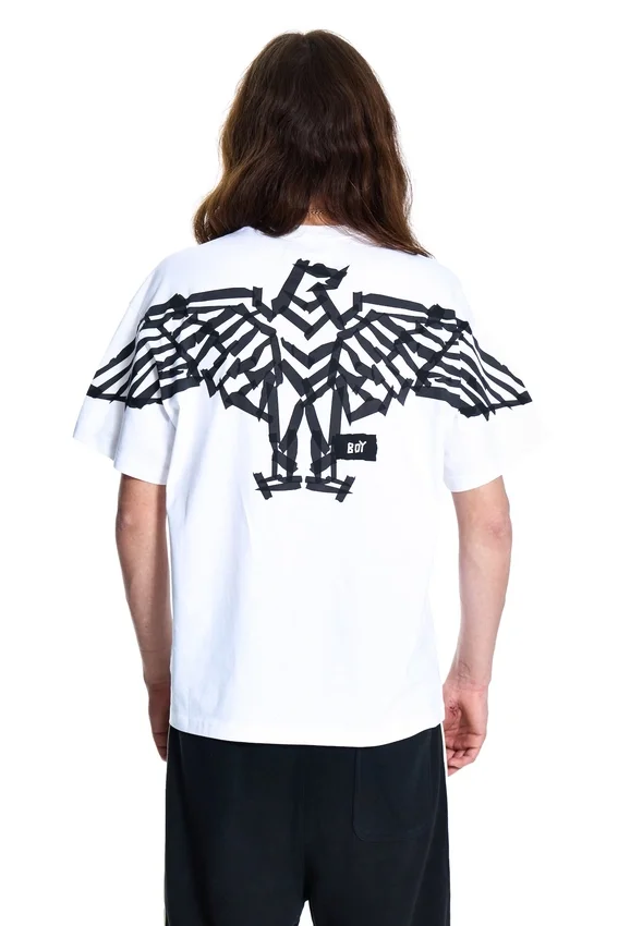 T-shirt BOY Tape avec imprimé aigle dans le dos
