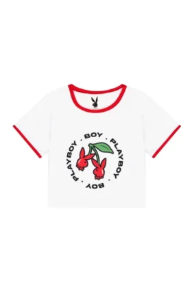 T-shirt Playboy x BOY Double Cherry Ringer