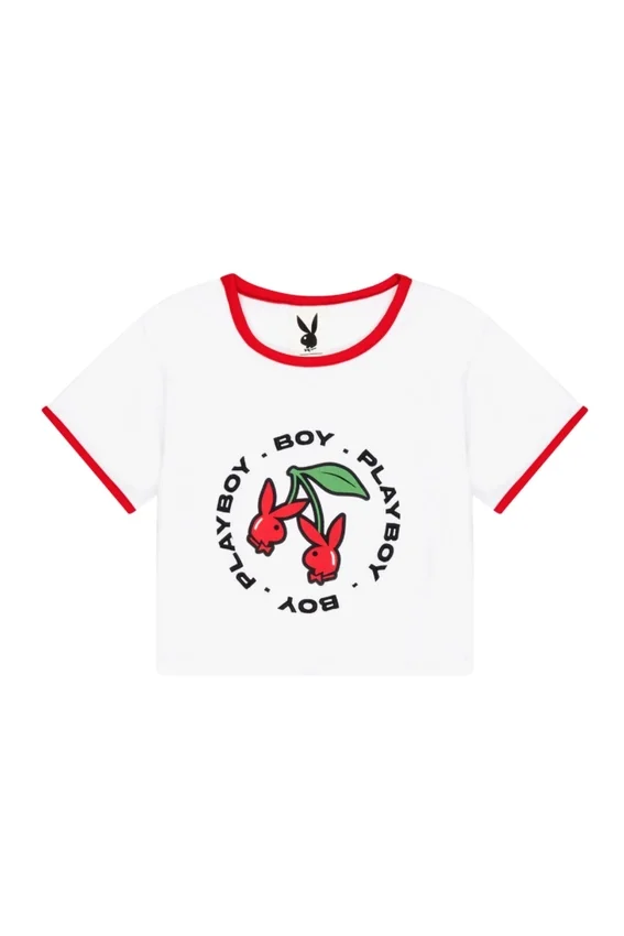 T-shirt Playboy x BOY Double Cherry Ringer