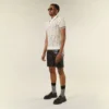T-shirt polo en maille ajourée