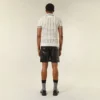 T-shirt polo en maille ajourée
