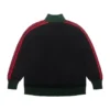 Veste de survêtement noire « Crochet »
