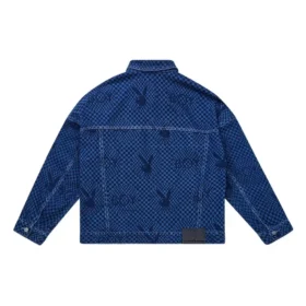 Veste en denim à damier Playboy x BOY